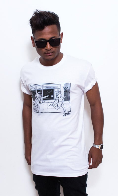 Image of Defaced<br>Mens Tee - White