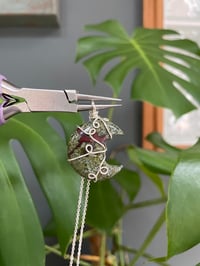 Image 2 of Unakite Silver Moon  Necklace