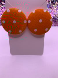 Image 5 of Poka Dot Button Earrings 