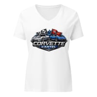 Image 5 of Corvette Cartel Women’s relaxed v-neck t-shirt