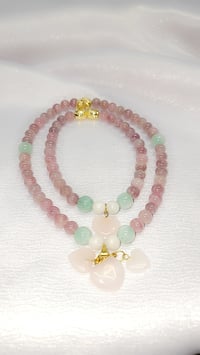 Image 1 of 3 piece Necklace, Bracelet, and Anklet set.