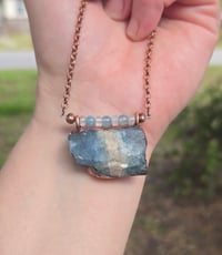Image 1 of Aquamarine raw specimen necklace