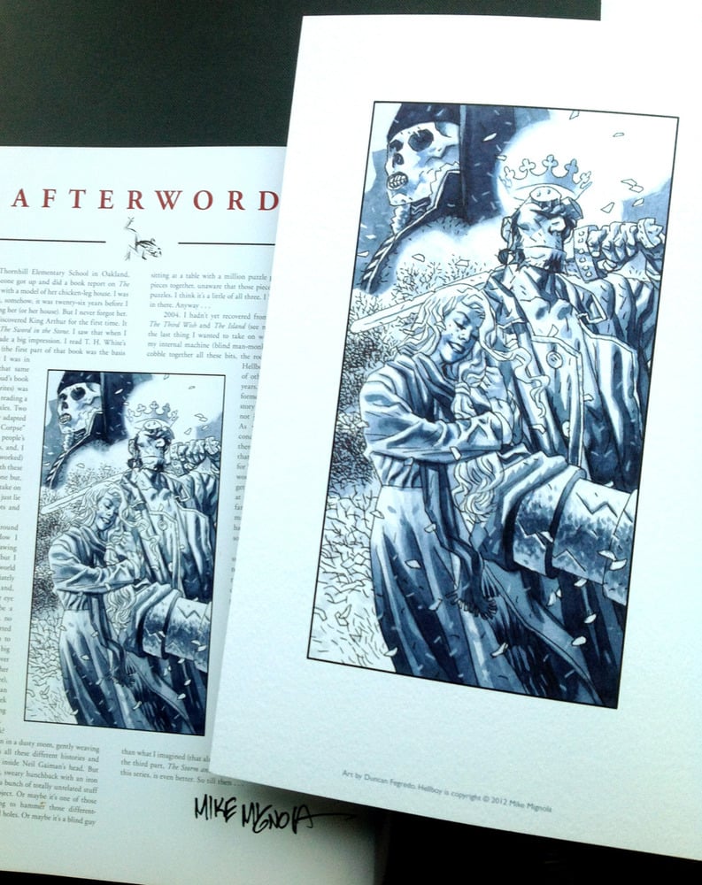 Image of Hellboy: Foreword & Afterword     pair of prints 