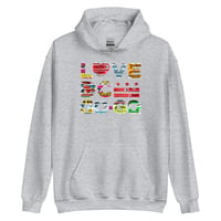 Image 3 of LOVE DC GOGO POSTER PRINT HOODIE (3 color options)