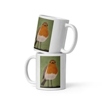 Image 2 of Robin White glossy mug 