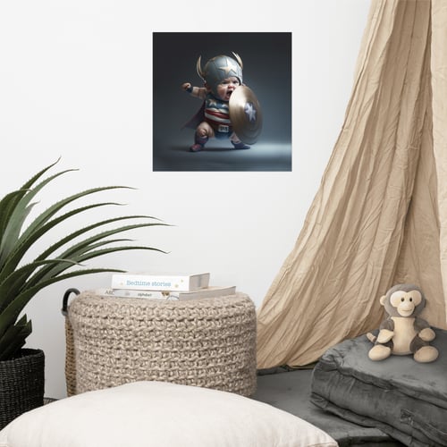 Image of Marvel Babies - Captain America | Photo paper poster