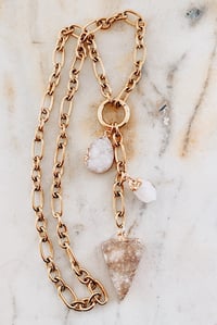 Image 3 of Luxe crystal druzy necklace 