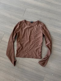 brown waydamin shirt (sz small)