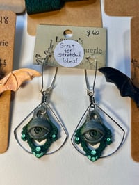 Image 3 of Non🦇👁️worm🍄‍🟫⚰️earrings
