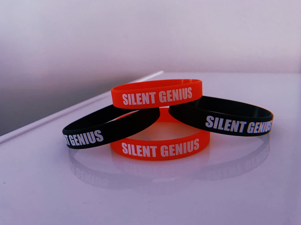 Red Silent Genius Wristband