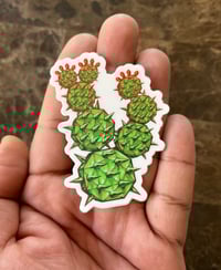 Image 2 of "Heavy Metal Prickly Pear" Die Cut Sticker