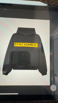 Image 3 of BLACK STAY HUMBLE NUMBER PLATE HOODIE