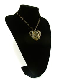 Image 4 of Metal Rocks Large Heart Bronze Pendant  * ON SALE - Was £75 now £38 *