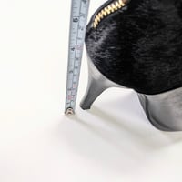 Image 10 of ...me Too Chic Black Leather & Cow Fur Ankle Boots