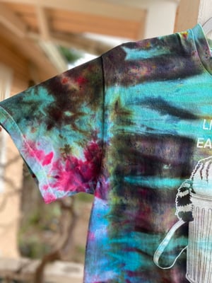 Image of MEDIUM Live Fast Eat Trash Tie Dye Shirt 2