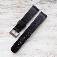 Image 2 of 18mm Chevre Strap In Black