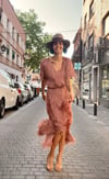 BLUSH PINK FRINGES KAFTAN