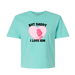 Image of I Love JB TEAL SLIGHT CROP