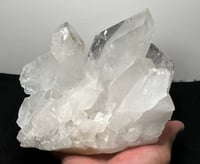 Image 17 of Clear Quartz Points Cluster With Chlorite Inclusions Statement Piece #2543