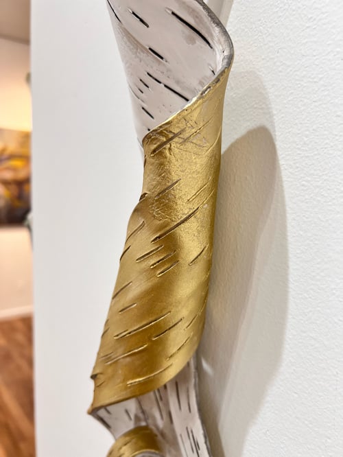 Image of Birch Scroll with Gold- Lenore Lampi