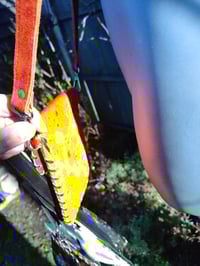 Image 5 of Woodstock cross body/ passport bag - Orange and peach heart 