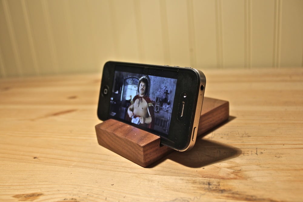 Image of Walnut iPhone Stand