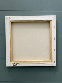 Image 2 of “MONEYISMOREOFAWEAPON” 12x12 stretched canvas 