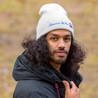 Image 1 of Dominica By Bus Logo Cuffed Beanie