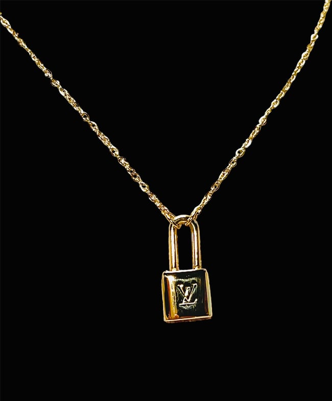 Revamped LV necklace lock – Miss Texas Beauty Boutique