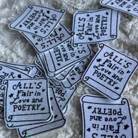 Image 2 of love and poetry sticker