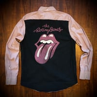 Upcycled “Rolling Stone/Red” men’s better dress shirt