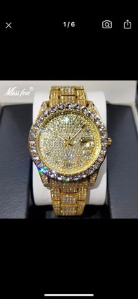 Luxury 18k full diamond watch 