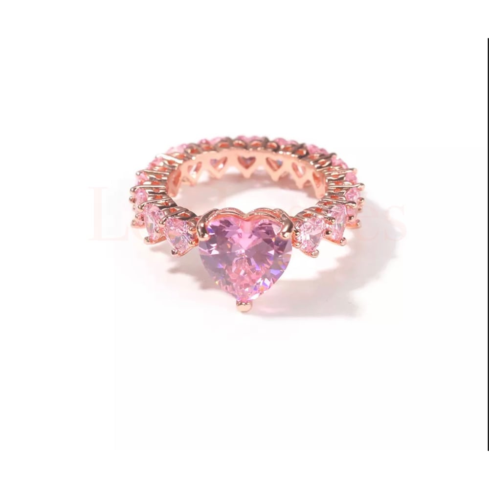 Image of  love heart ring 
