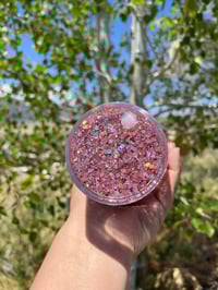 Image 3 of Pink and White Snowglobe Tumbler