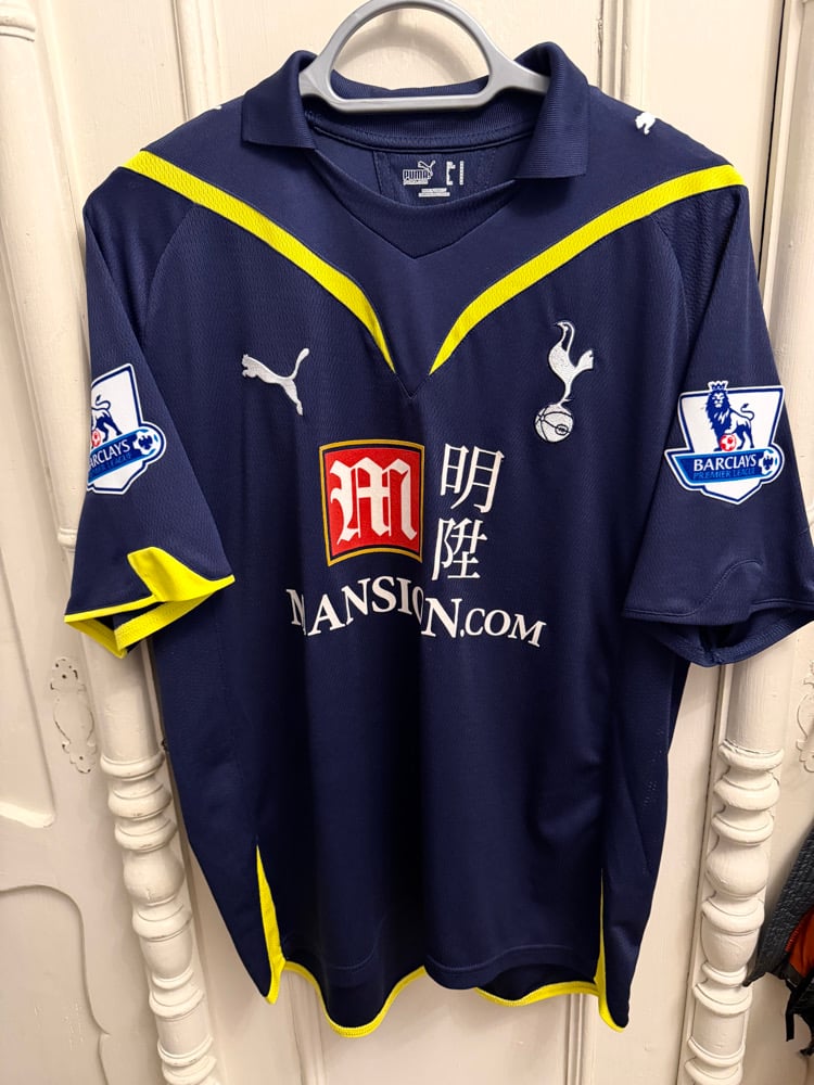 Image of Tottenham Hotspur “DEFOE 18” 2009/10 Away Shirt + PL patches (M)