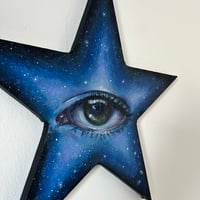 Image 5 of “We’re made of stars” acrylic on star canvas - vol.2