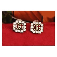 ||GG RHINESTONE EARRINGS||