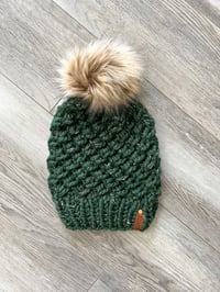 Crush Green Tweed Beanie