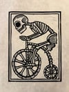 Bone Bike Block Print