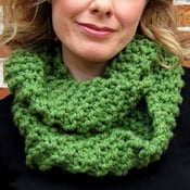 Image of Kelly, Hand Knit Infinity Scarf