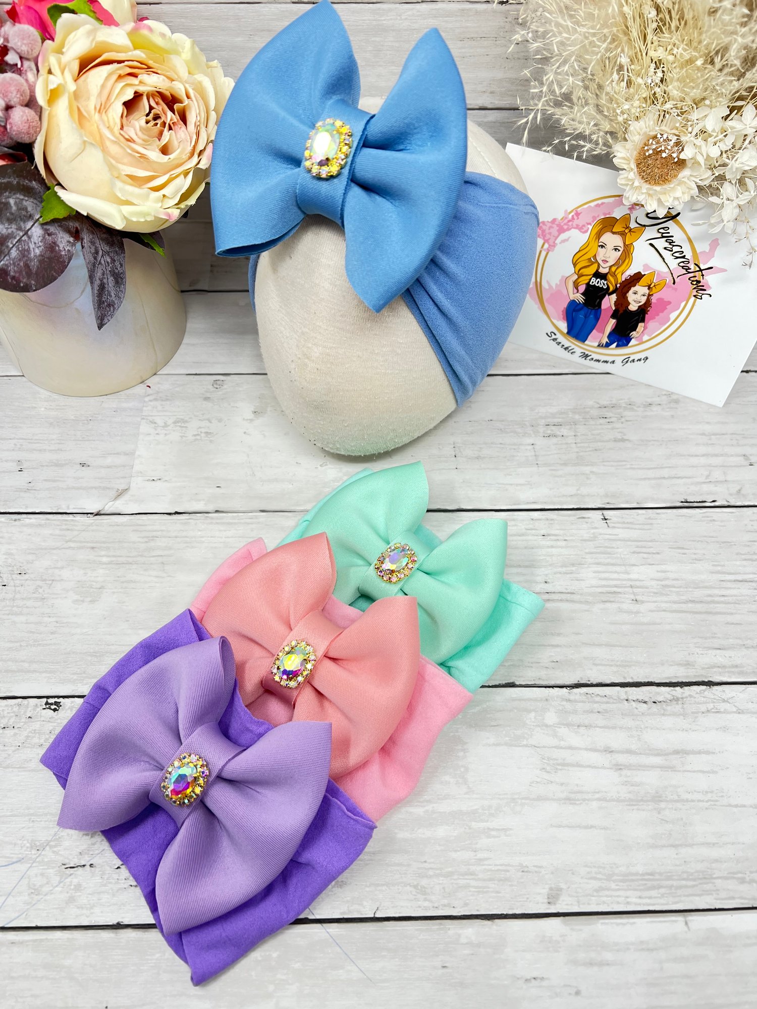 Image of Tiny Glam Classic marshmallow Headbands 