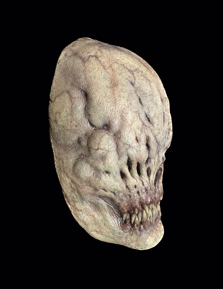 Sickness - wearable latex half mask. ** Hood NOT included ** Image 2