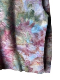 Image 10 of ♻️ UPCYCLED L Unisex Textured Pullover in Rustic Blooms Ice Dye