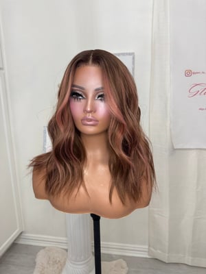 Image of Pink highlight brown free part (ready to ship)