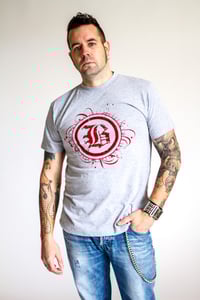 Image of Bastard B logo Tee Grey