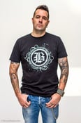Image of Bastard B logo Tee Black 'n White