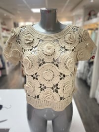 Image 1 of Rose Crochet Top