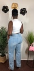 Denim Wide Leg Jeans Image 2