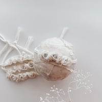 Image 1 of Classy cream ruffle headband