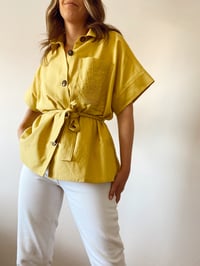 Image 1 of 2in1 Linen Blend Shirt - Golden Light